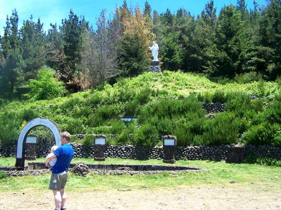 Ziel erreicht! Die Statue Cristo Rei.