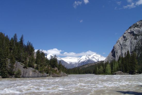 Bow River in Banff City