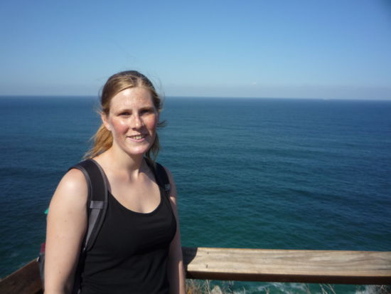 Am oestlichsten Punkt von Australien - im Hintergrund waren spaeter die Wale zu sehen 