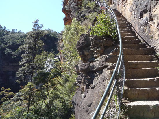 mehr als 450 von diesen Stufen bin ich runtergelaufen (und natuerlich auch wieder hoch)...