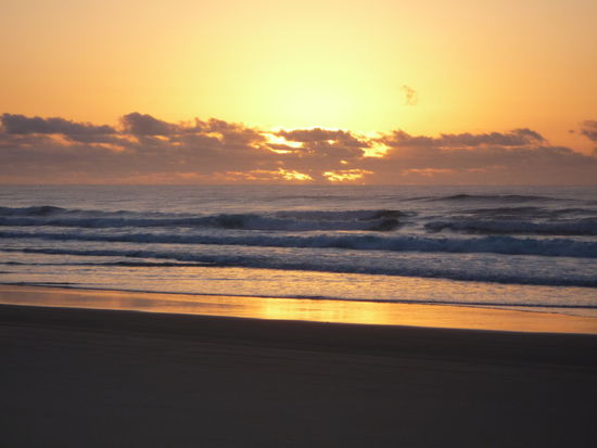Sonnenaufgang am ersten Morgen