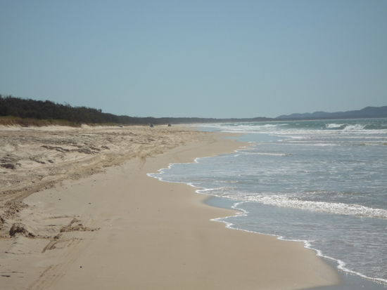 Der Strand, den wir am ersten Tag erpaddelt und erlaufen haben