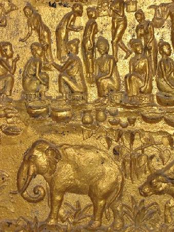 Goldenes Relief