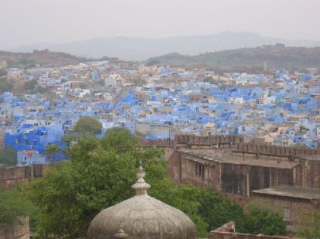 Jodhpur is called the blue city because of the houses which are painted indigo-blue
