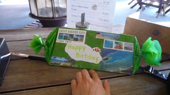 Er hat von mir ein Trip auf die Lady Musgrave Insel bekommen