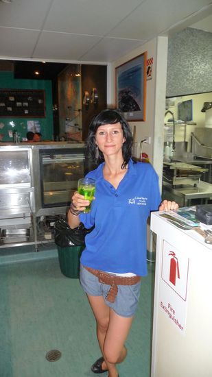 nach getaner Arbeit gab es immer einen leckeren Cocktail von Rueben...