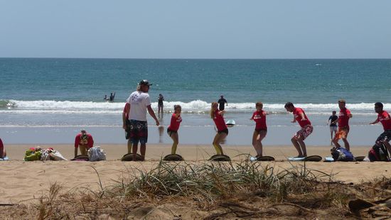 Surfschule in Theorie...