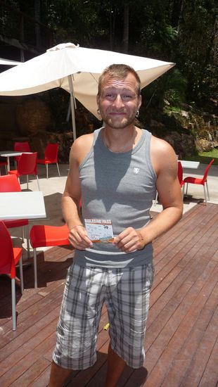 Noch etwas unsicher.....mit dem Sprungschein in der Hand!!!