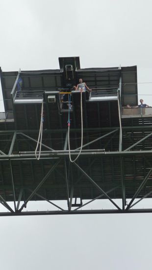 Und da steht er nun! Nicht lange....