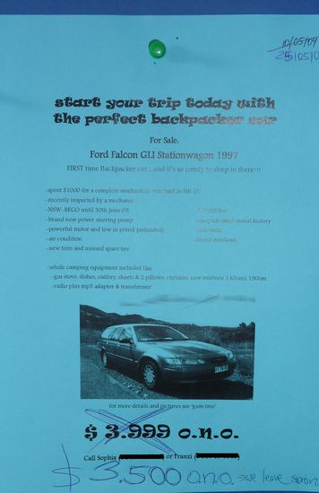 Unser Wagen (letztlich für 3,000$ gekauft)