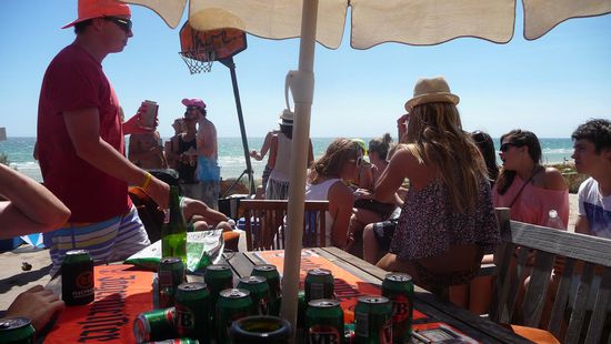 Das Haus lag direkt am Strand....