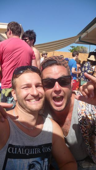 Philipp und Jad (sein Arbeitskollege) -mit Nachnamen Altschwager!