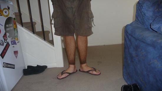 Nein die Socken hat er nicht mehr an!!!!