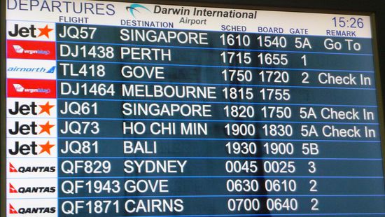 Unser Flug.... JQ57 nach Singapur (23/03/2010)