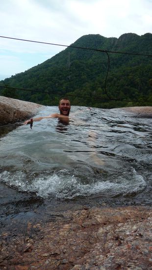 von oben; 
....gleich geht’s abwärts