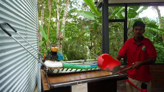 Schneidewerkzeuge der Arbeiter…eine mühselige Arbeit, wenn man bedenkt, dass die Arbeiter noch durch die riesen Felder laufen müssen, welche meistens an sehr steilen Hängen liegen.