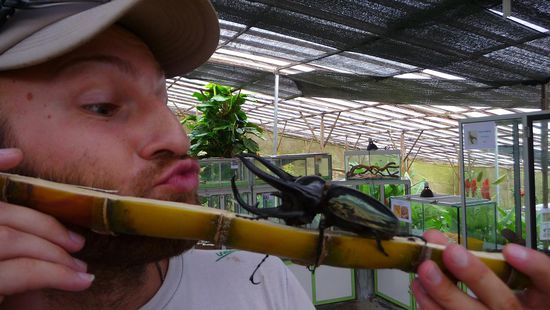 Philipp war  sich für nix zu Schade und stand der Gruppe immer als Vorführ-Model zur Verfügung