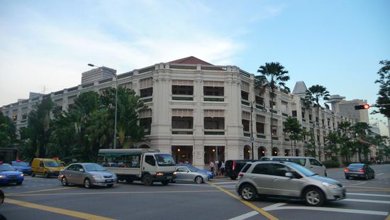 Der Raffles Hotel-Complex, das berühmteste Hotel Singapurs