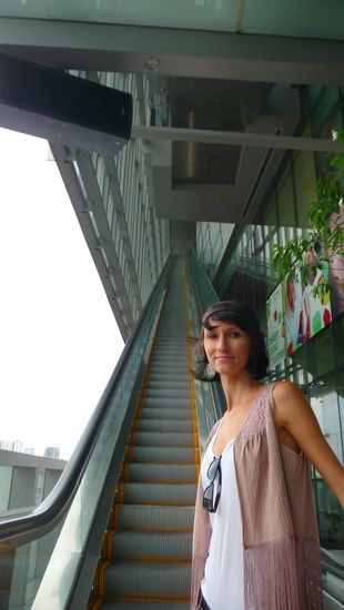 Im Orchard-Central fährt der Fahrstuhl in der 10. Etage schon mal durchs Freie