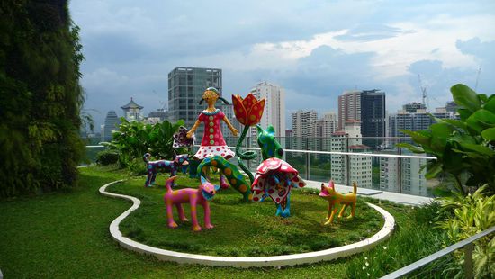 Aussicht von der Dachterasse