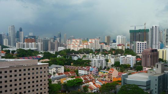 Aussicht von der Dachterasse