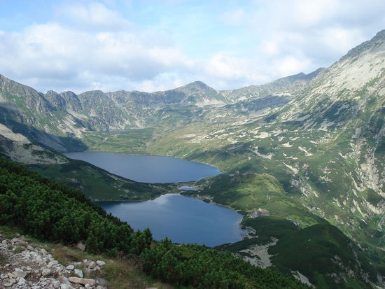 Blick ueber das Tal der fuenf Seen (man sieht nur die ersten zwei)