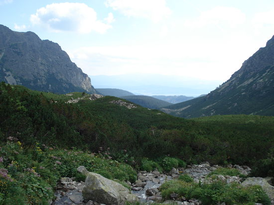 Blick in die Ebene der Slowakei