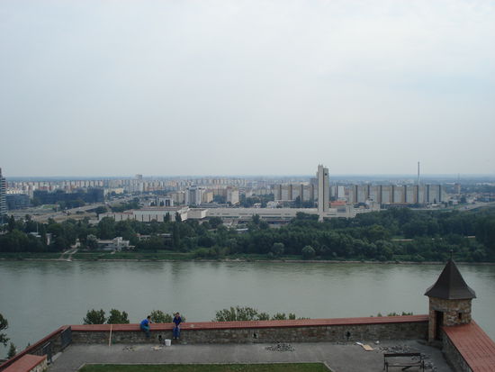 'unser' Wohnviertel vom Schloss aus fotografiert