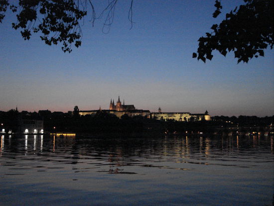 Das Schloss Hradschin am Abend