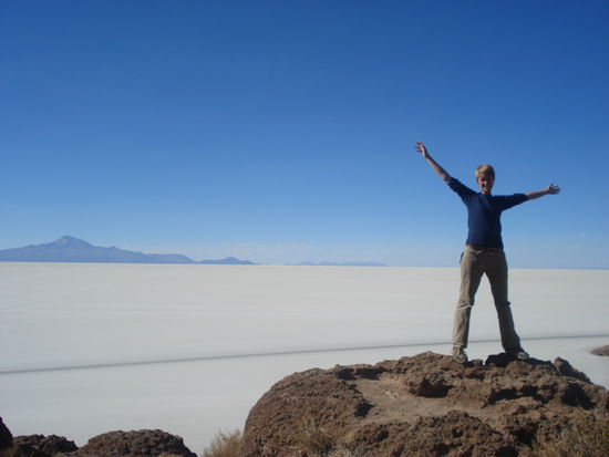 Ich vorm Salar auf einem Berg