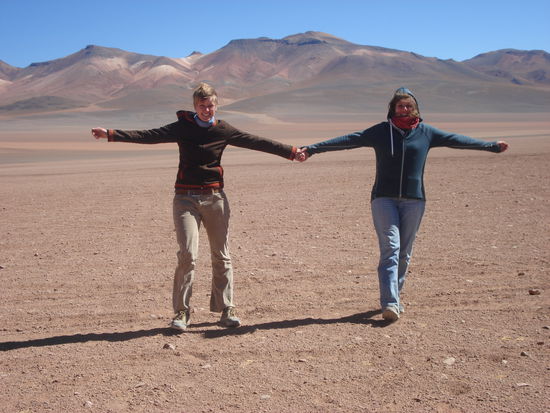 Ulli und ich in der Wueste