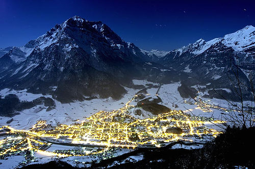 Glarus by Night - Copyright by Ivan Klaedtke