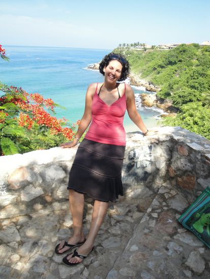 Auf den Stufen zum Playa Corazolillo