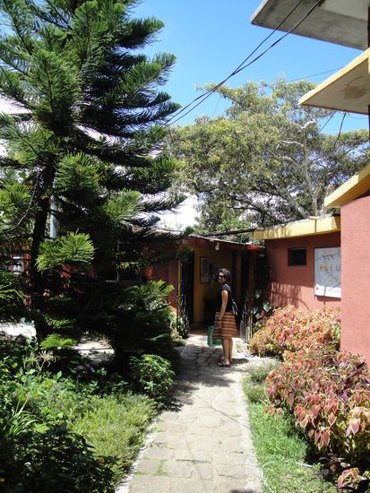 Der Eingange zu unserem Hotel