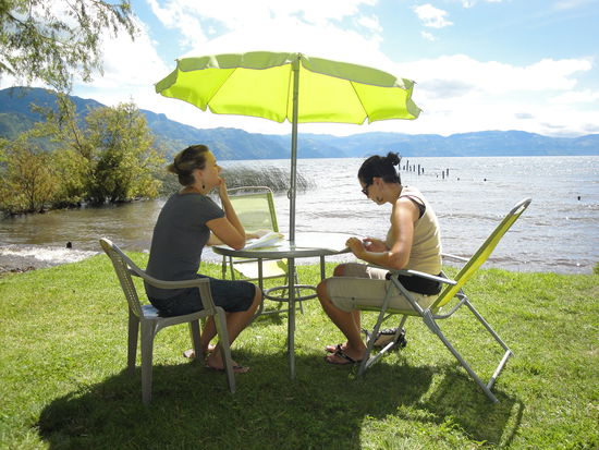 Warten auf das leckere Sonntagsfruehstueck im "La Puerta"