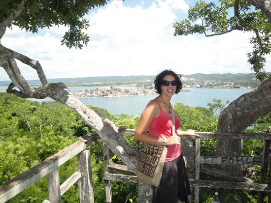 Mi amor auf dem Mirador.
(im Hintergrund Flores)