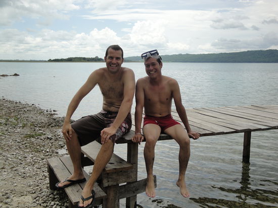 Freddy unser Capitan de la lancha