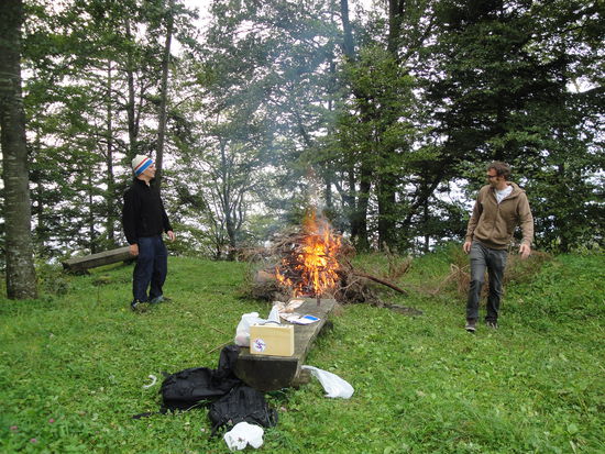 Bräteln in den Ennetbergen mit Onte und Utz