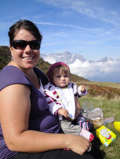 Mami Claudia mit Prinzesschen Norea.