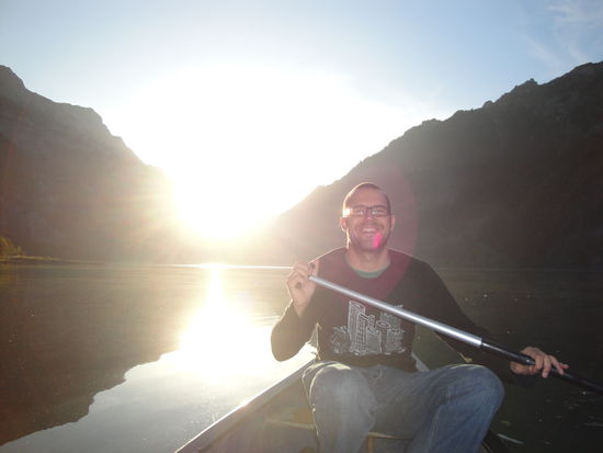 ...und ich paddle weiter, bis die Sonne unter geht.