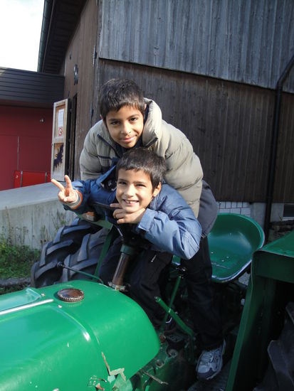 Im ZüriZoo mit Joshua und Elia