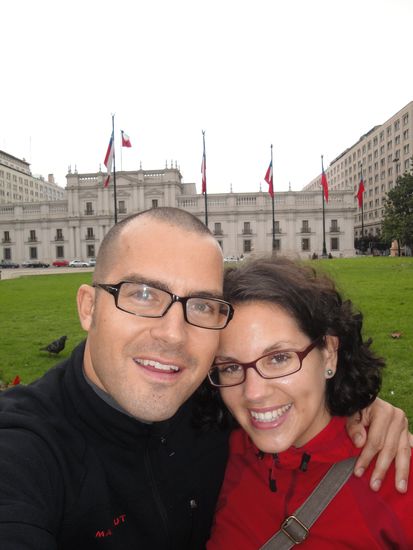 Nach 24 Stunden Reise beginnen wir morgens um 8 unseren Stadtbummel durch Santiago de Chile...