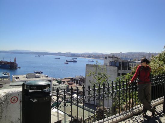 Blick auf die Hafenstadt