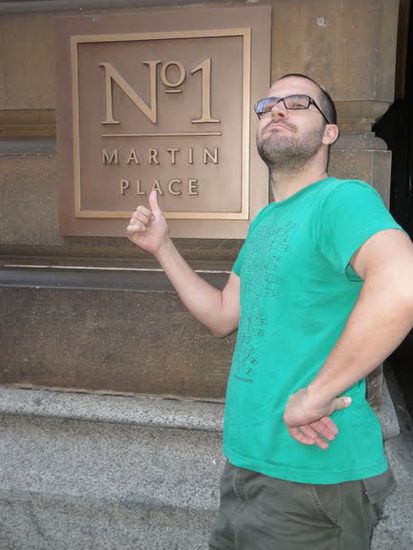 Sogar ein ganzer Platz wurde nach Martin benannt. Na da kann man ganz schoen stolz drauf sein