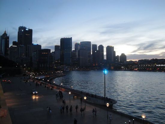 Die Skyline der Stadt