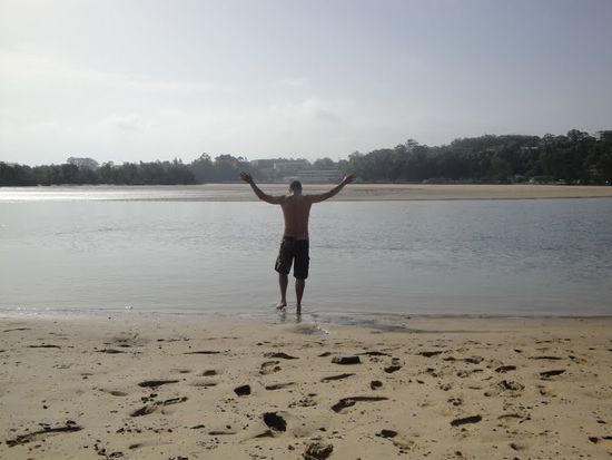 Fast wie Jesus der uebers Wasser lief...