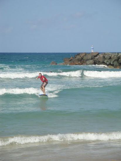 On the wave!
