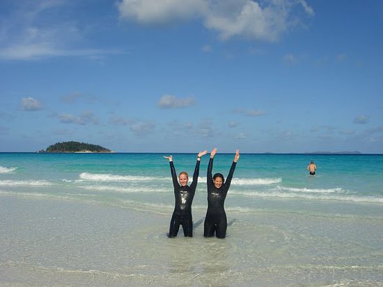 Kati und Margot, die beiden Baywatch-Nixen