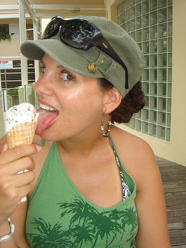 Das Glace hat sie sich wohl verdient