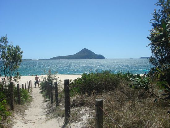 Der Weg zum Strand